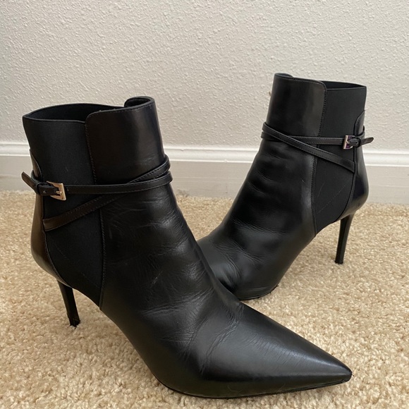 Prada Pointed Stretch Ankle-Strap Bootie - Picture 6 of 8